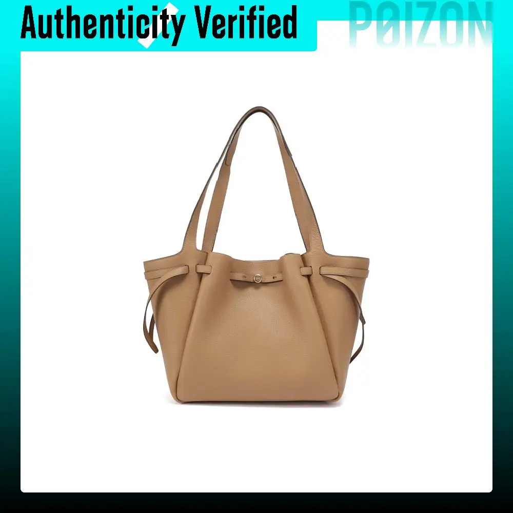 TORY BURCH Romy Cow Leather Tote Bag, Shopping Bag, Shoulder Bag, Handbag Large Women's Tiramisu 163388-227