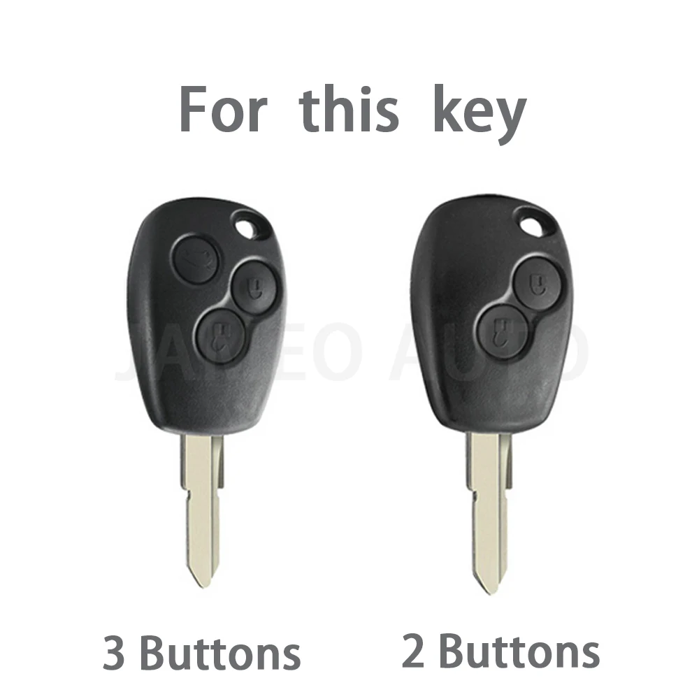 2/3 Buttons Shell Fob for Renault Clio Trafic Twingo Kangoo Master Modus Dacia Duster Sandero TPU Car Remote Key Case Cover