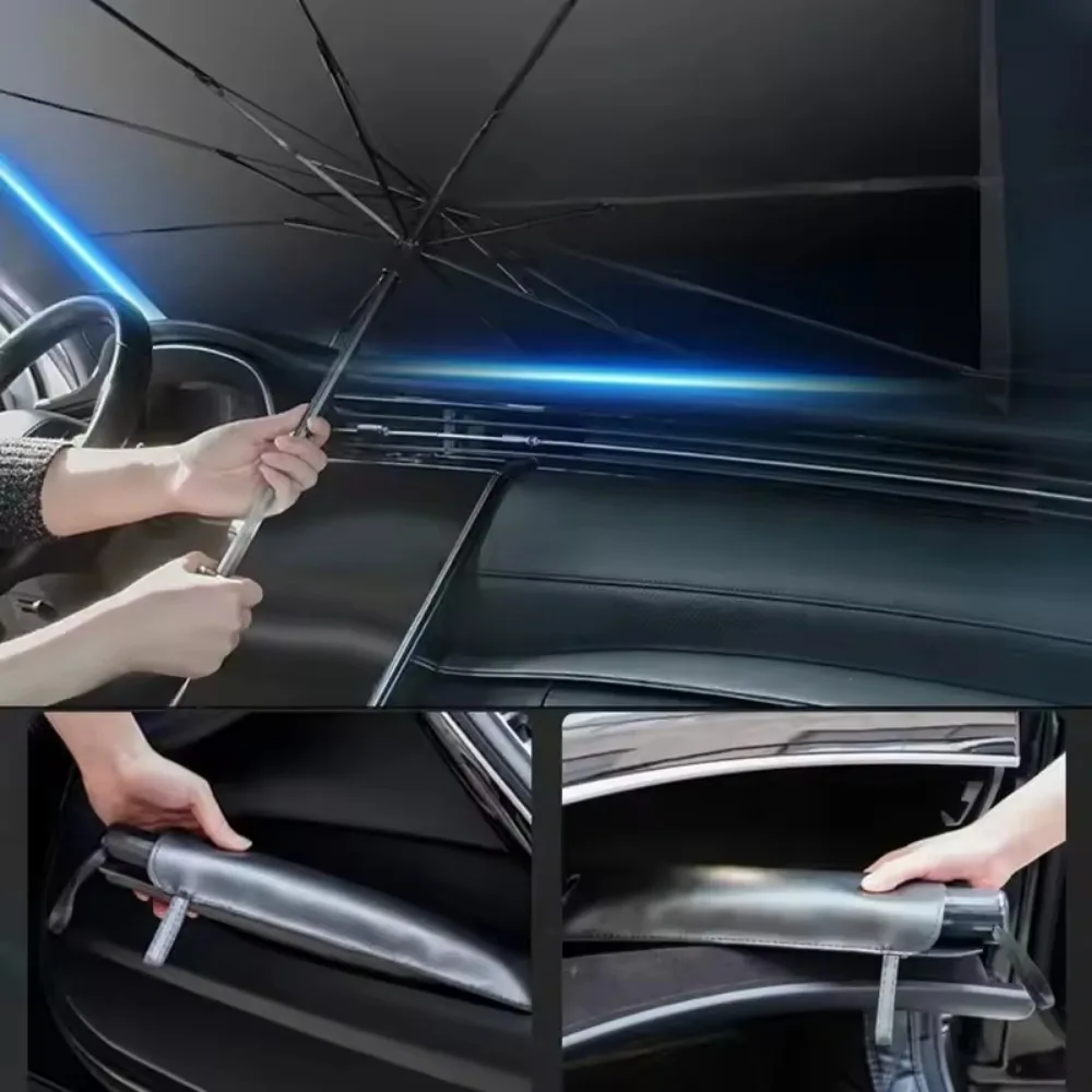 

Car Sunshade Umbrella For Auto Shading Car Sun Shade Protector Parasol Summer Sun Interior Windshield Protection Accessories