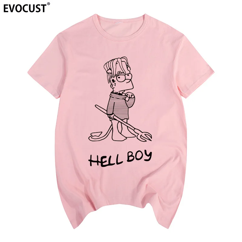 Lil peep Music Man 여름 그래픽 티셔츠 가수 여름 프린트 티셔츠 코튼 남성 티셔츠 New women TEE Funny Fashion