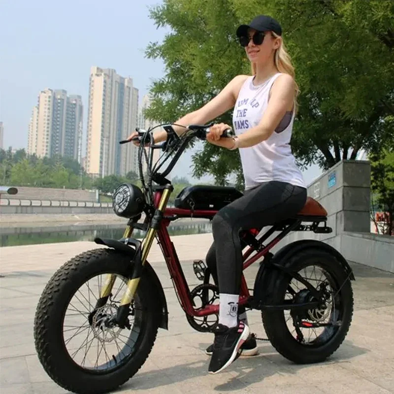 china motorcycles sale 20 inch 48V 500W 1000W electric Fat Tire Bicycle e bike Beach Cruiser bikes