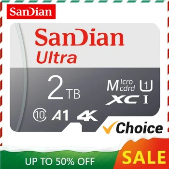 100% orijinal SanDian mikro TF SD kart sınıf 10 TF kart 512G 1TB 2TB hafıza kartı 140 MB/s kadar Tablet telefon Flash kart için 256GB