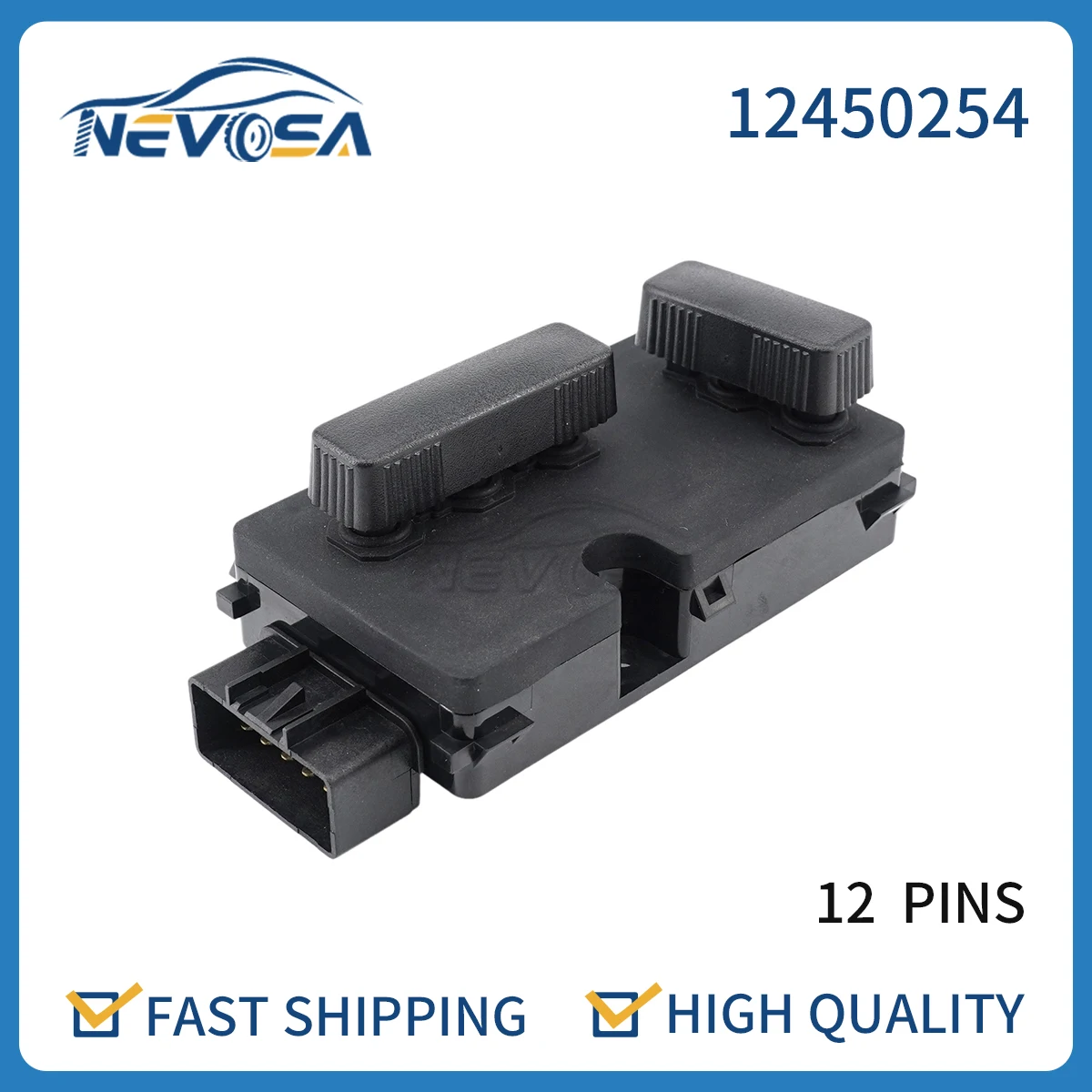 

Nevosa 12450254 For Chevy Silverado 1500 2500 HD Cadillac Escalade GMC Sierra Car Power Seat Adjustment Regulator Control Switch