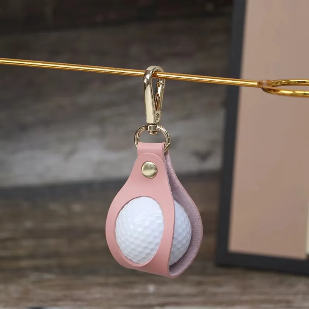 Portable Mini Golf Ball Protection Bag Outside Waist Hanging Keychain Colored Small Waist Bags Golf Accessories Bag Organizer
