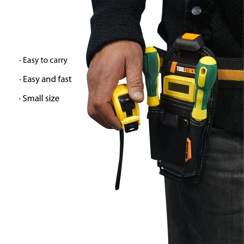 حقيبة كماشة TOOLSTACK TSK-35M - كماشة متوسطة/كبيرة متخصصة لحزام الأدوات وحقيبة أدوات صغيرة بخطاف سريع وحقيبة تخزين سميكة