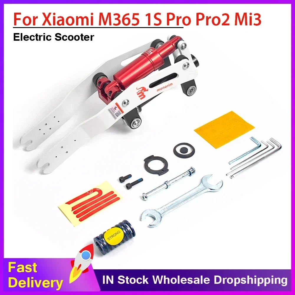 

Monorim M0 V4 Front Suspension Kit Modifited Shock Absorber For Xiaomi M365 1S Pro Pro2 Mi3 Essential Electric Scooter Parts