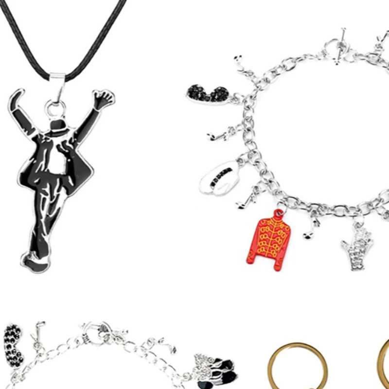 

MJ Pendant Hot Charm Punk Jewelry Men Women Gift Artist Singer Michael Jackson BAD Necklace Rock Roll Everlasting Classic