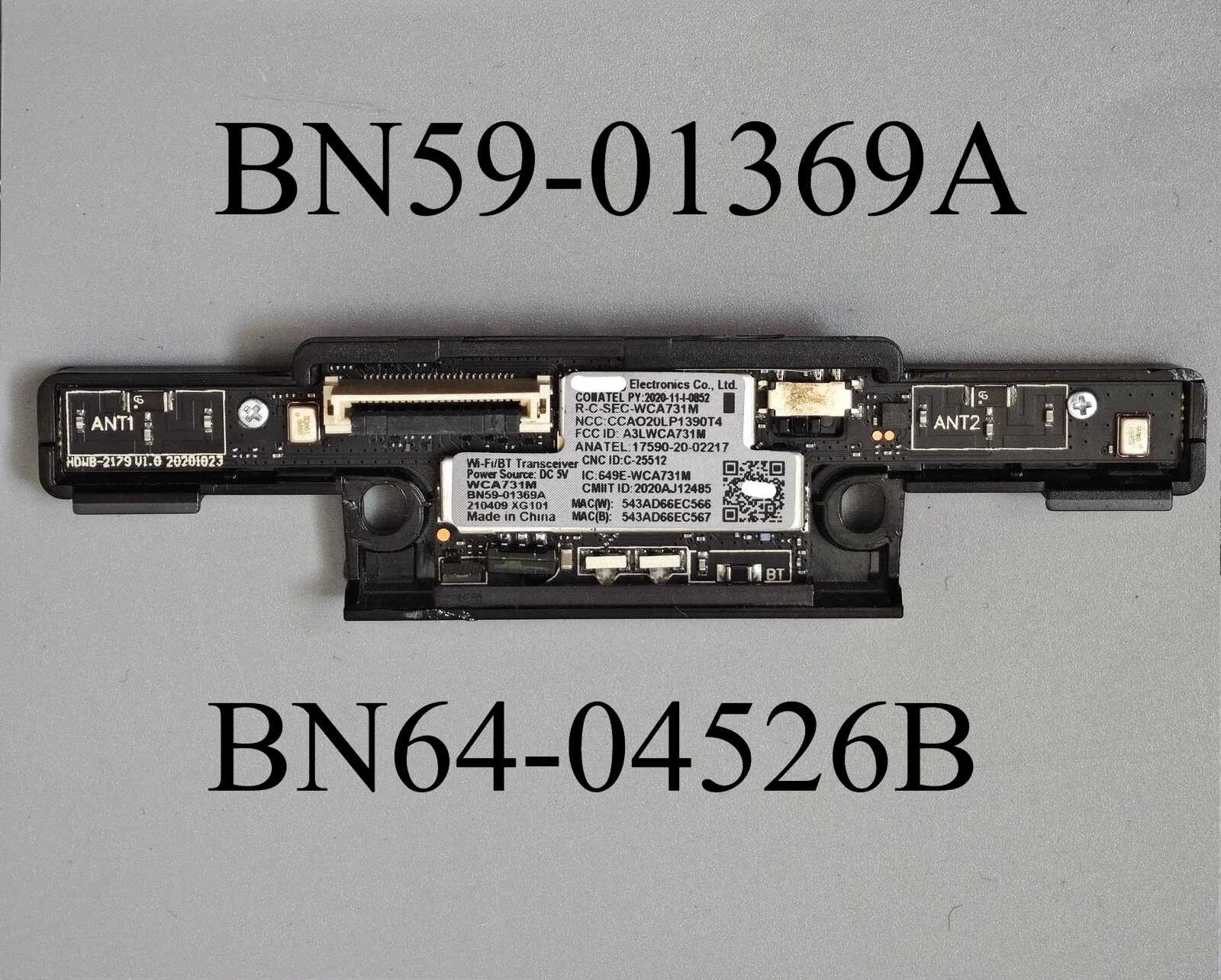 

BN59-01369A BN64-04526B Wi-Fi Module IR Sensor is for QE55QN93AAT QE55QN85AAT QE75QN85AAT QE50QN93AAT