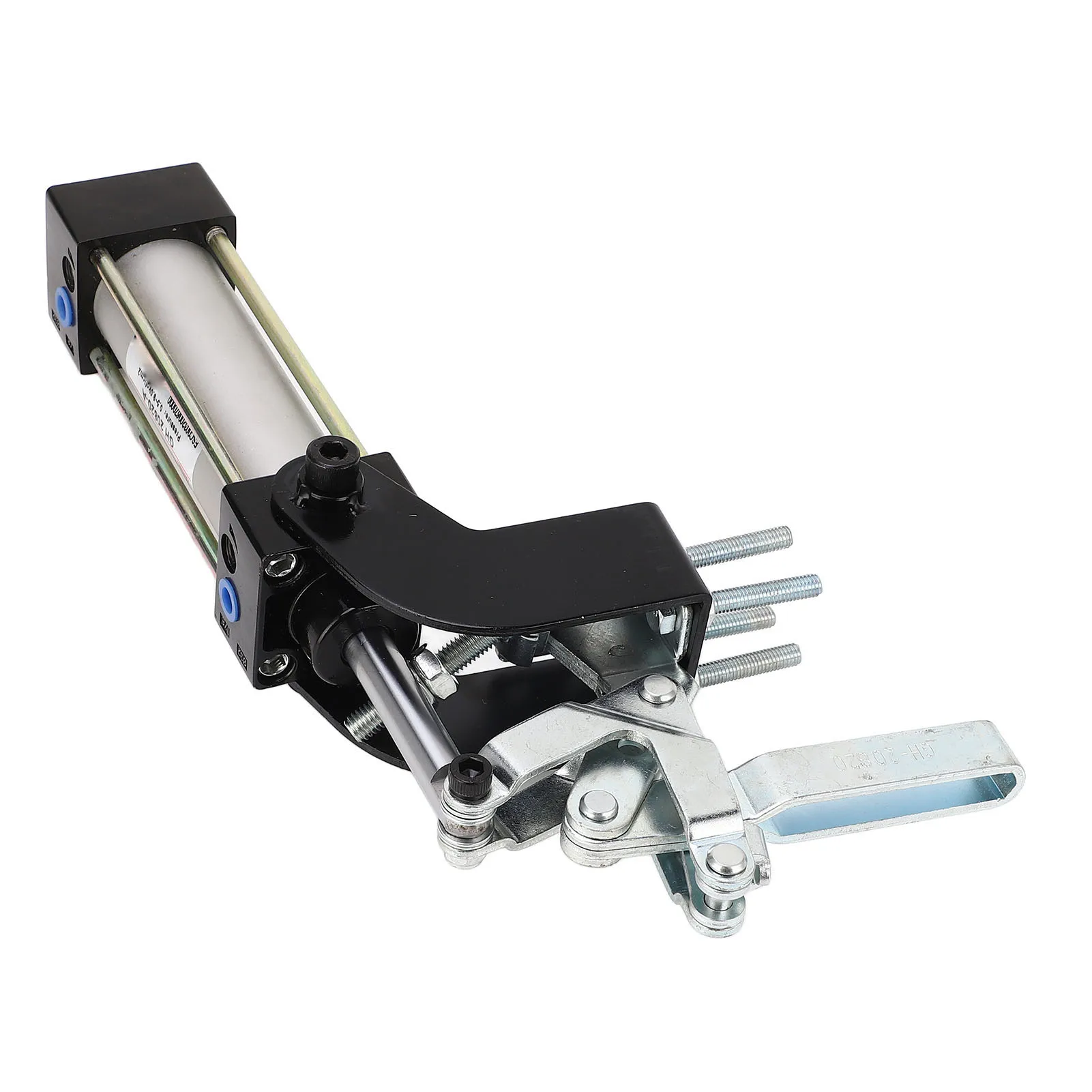 هوائي اضغط باستمرار المشبك 80 درجة افتتاح 100 كجم قوة لقط G1/8in اسطوانة تركيبات هوائية