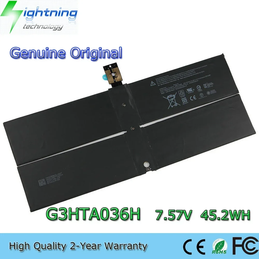

Brand New Genuine Original G3HTA036H 7.57V 45.2Wh Laptop Battery for Microsoft Surface 1/2 Gen 1769 1782 DYNK01