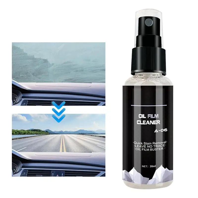 

Car Glass Oil Remover Water Proof Car Glass Stain Removal Cleaner Rainproof Window Cleaner For Car Front Windshield Clear Vision