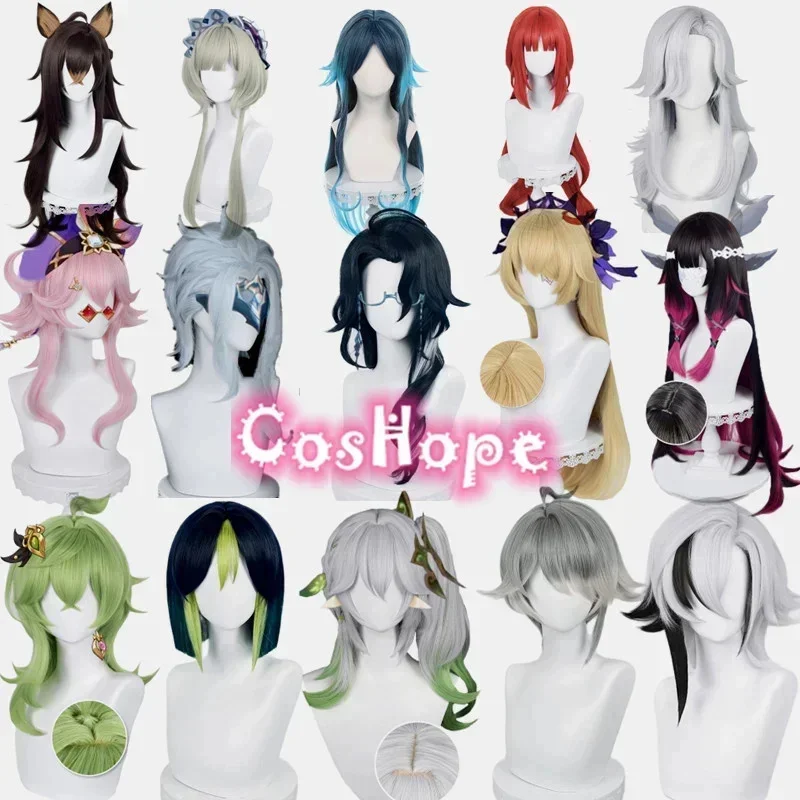 Cosplay Wigs Nahida Tighnari Collei Fischl Dori Haitham Nilou Dehya Wig Fatui Columbina Harlequin Pantalone Wigs