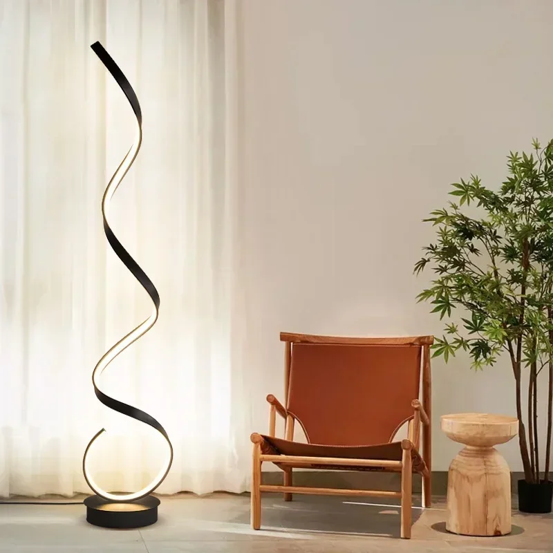 Imagem -02 - Design Moderno Led Floor Lamp Stand Light Luminária Home Decor Sala de Estar Quarto tv Fundo Lustre