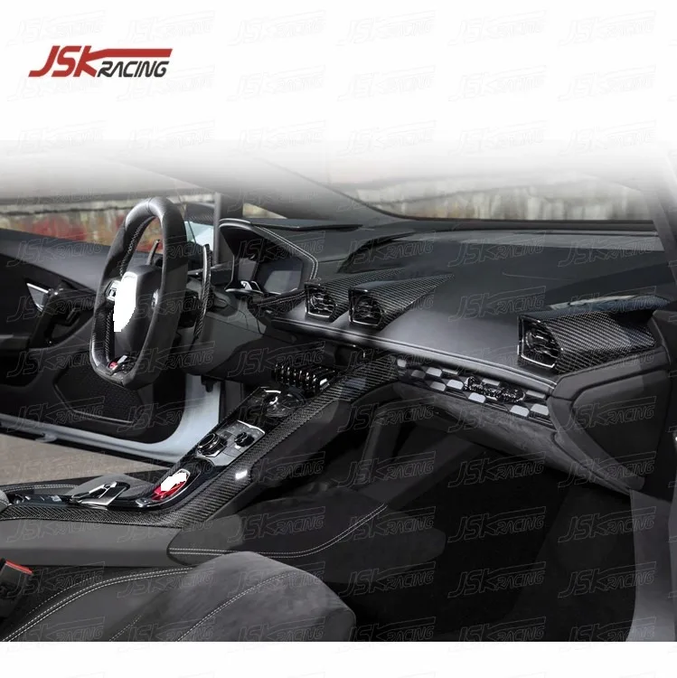Carbon Fiber Interiors (16 Pcs) Replacement for 2014-2019 Lambo Huracan Lp610-4 Lp640