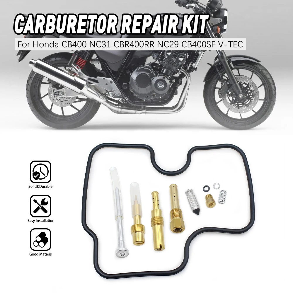 

Motorcycle Carburetor Repair Kit Floating Needle Valve Gasket Parts For Honda CB400 NC31 CBR400RR NC29 CB400SF V-TEC