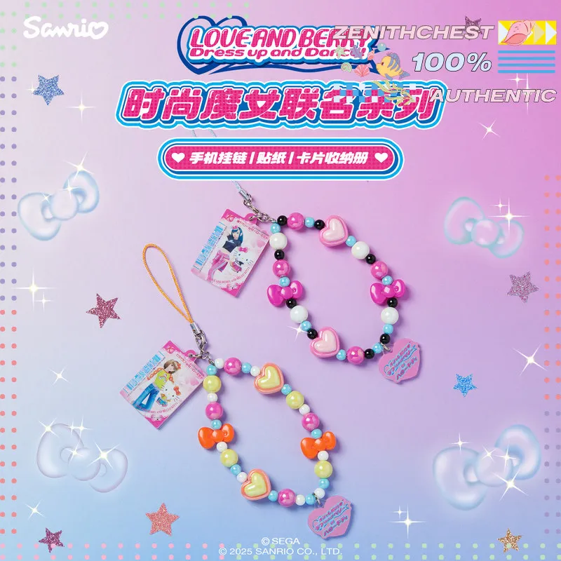 

Официальный лицензионный мерч Sanrio: коллаборация Fashion Witch и HelloKitty – альбом для хранения стикеров и брелоков для телефона, подарок для фанатов.