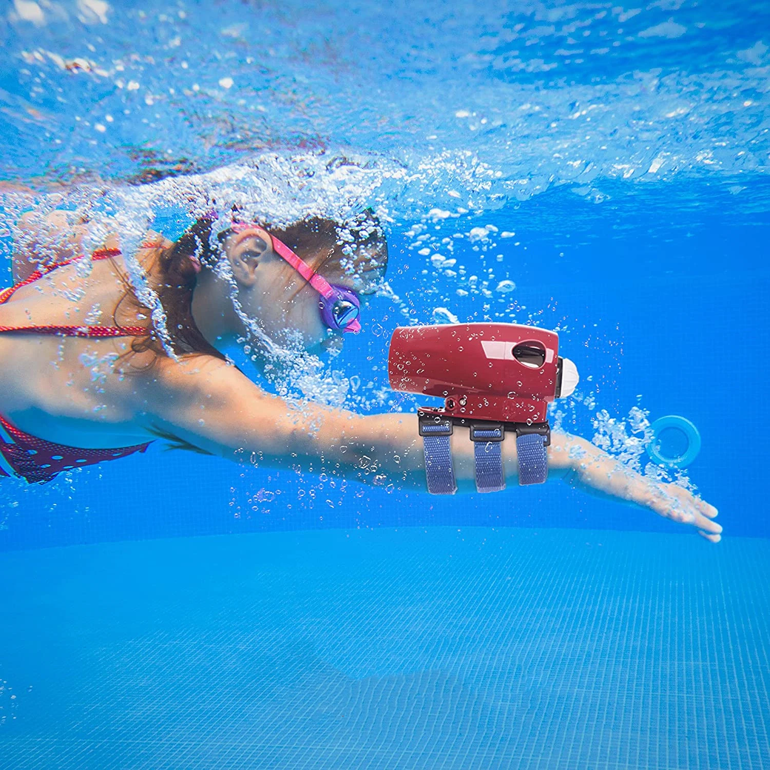 Camolech 100FT Wearable Onderwater Zee Scooter Handen Booster Sup Opblaasbare Boot Motor Voor Zwembad Duiken Snorkelen