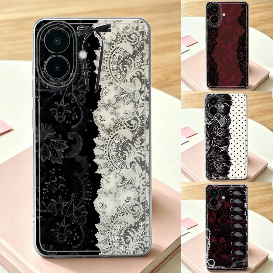 Phone Cover Case for Samsung Galaxy A26 A24 A34 A35 A33 A52 A56 A27 A54 A15 A36 A13 A52 A31 A55 A23 A14 A16 A25 A57 Black White