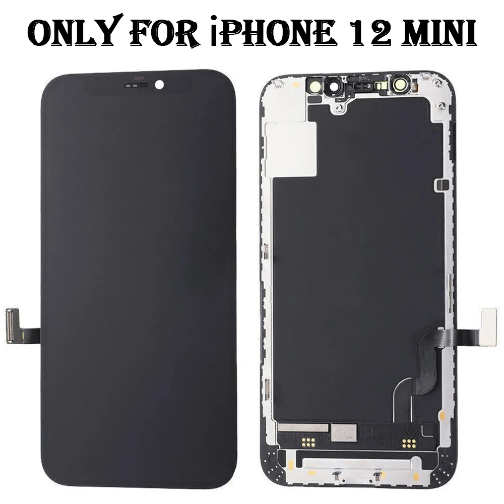 Factory New OLED For iPhone 12 Mini Full HD Retina LCD Screen Sensor Digitizer Assembly 100%Tested Display Support 3D Touch