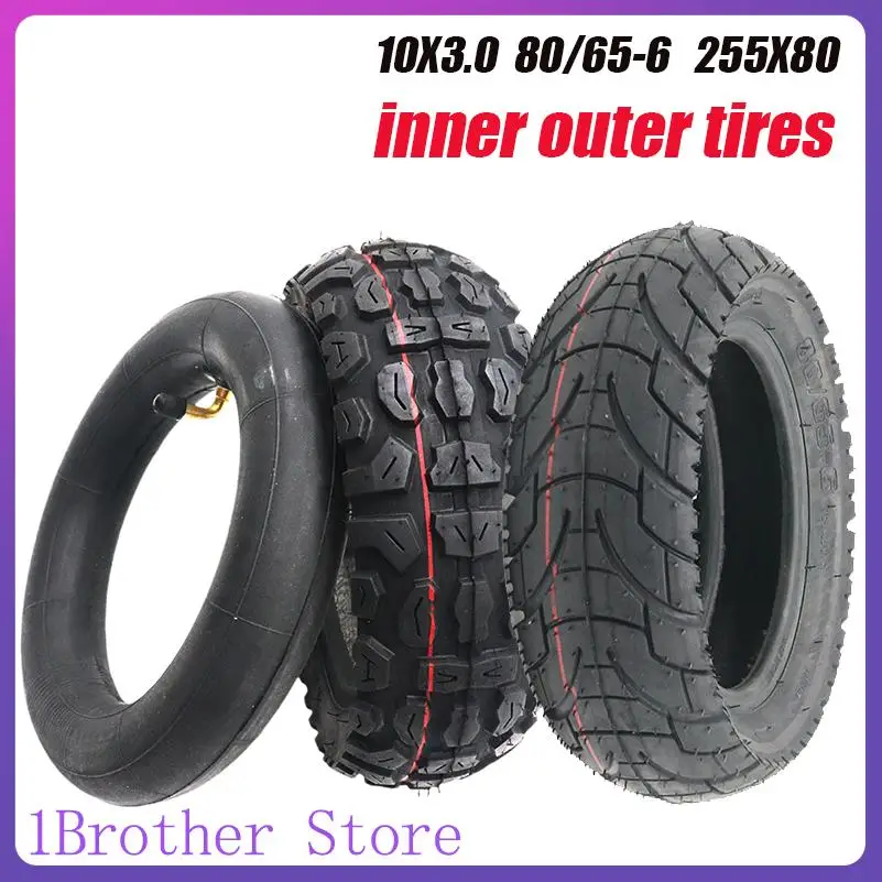 

255x80 Outer Tire For Kugoo KuKirin G2 Max Electric Scooter 80/65-6 10X3.0 Off Road Inflatable Tire Replacement Parts