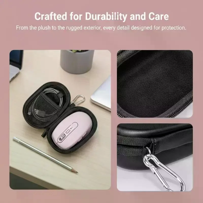 Portable Hard EVA Mouse Storage Bag Travel Carry Protective Case for MX Anywhere 3S / 3 Wireless Mouse