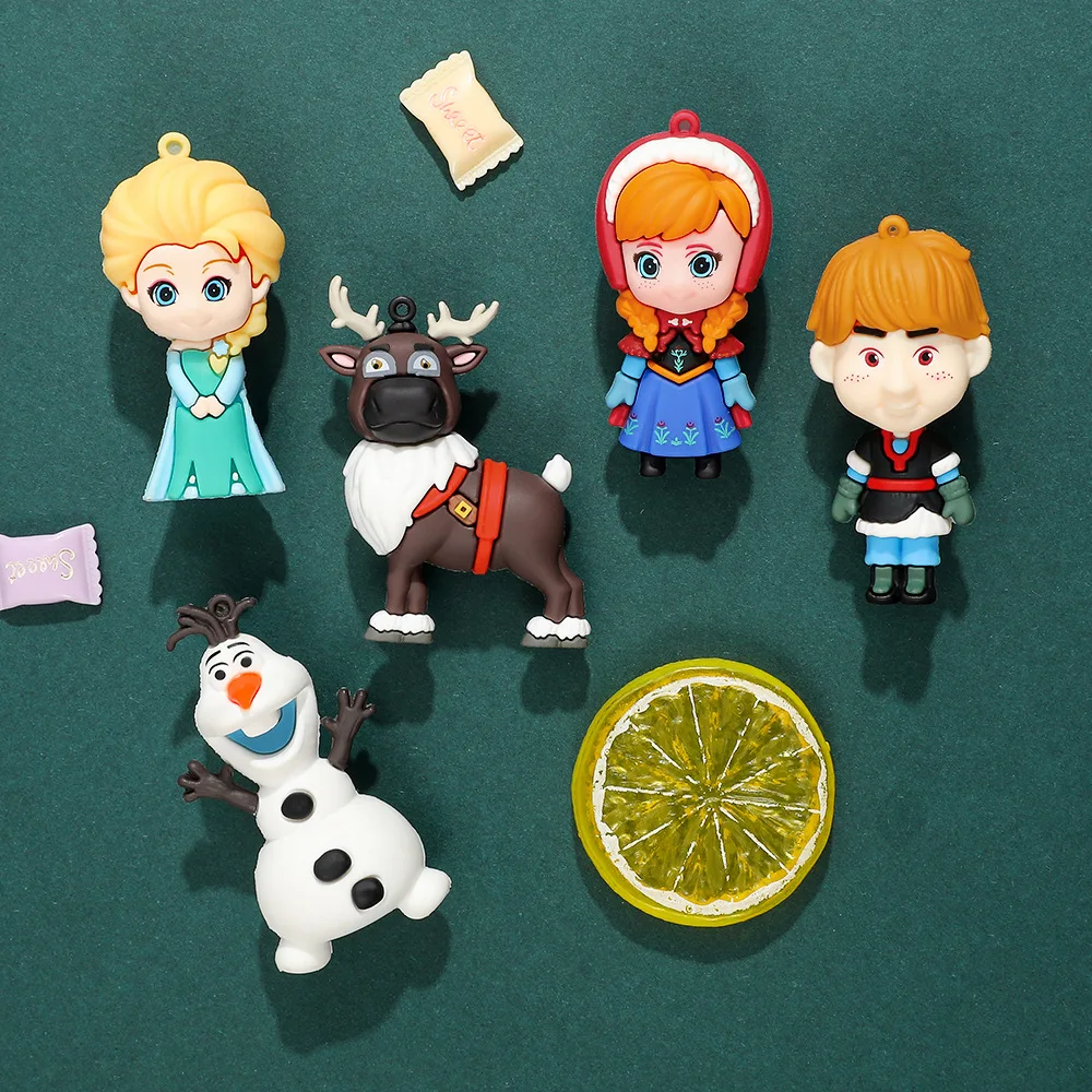 المجمدة إلسا آنا أنيمي الأجهزة الطرفية الإبداعية ثلاثي الأبعاد لينة الغراء مغناطيس الثلاجة عالية القيمة الديكور الهدايا بالجملة #3
