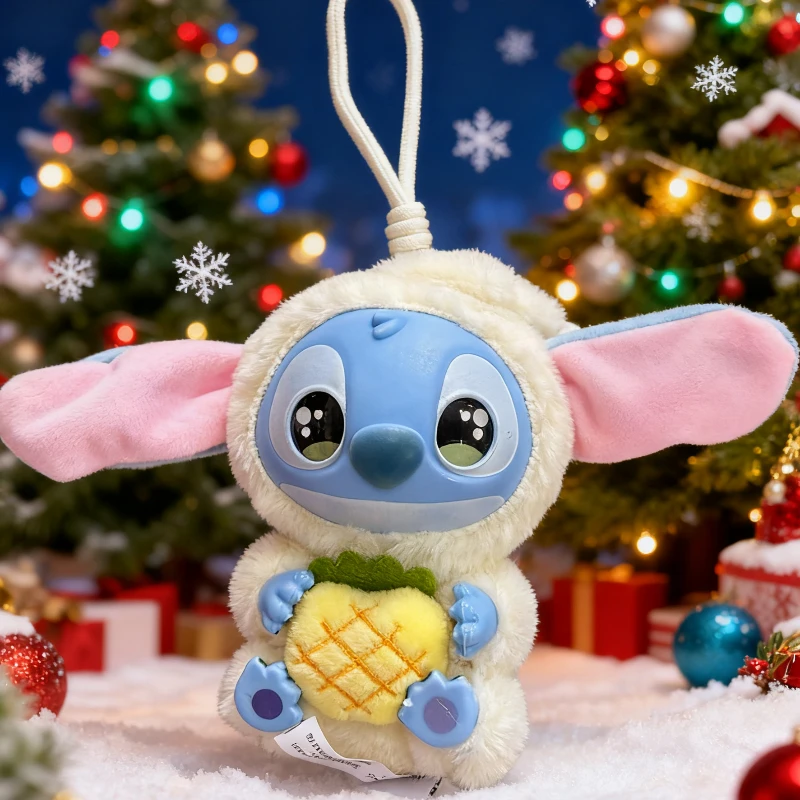 디즈니 뉴 스티치 잠자리에 들기 전에 먹어라 시리즈 비닐 블라인드 박스 가방 펜던트 귀여운 플러시 인형 미스터리 박스 장난감 크리스마스 선물