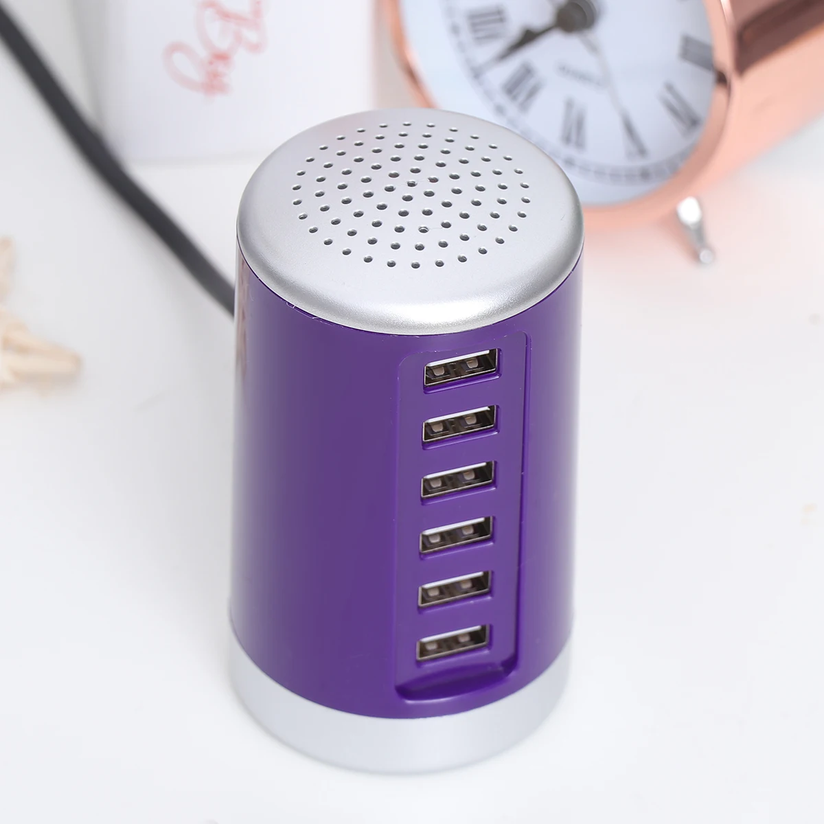 

6 Port Usb Hub Power Adapter Universal Smart Identification Multi Protection Sleep Friendly Led Indicator Travel