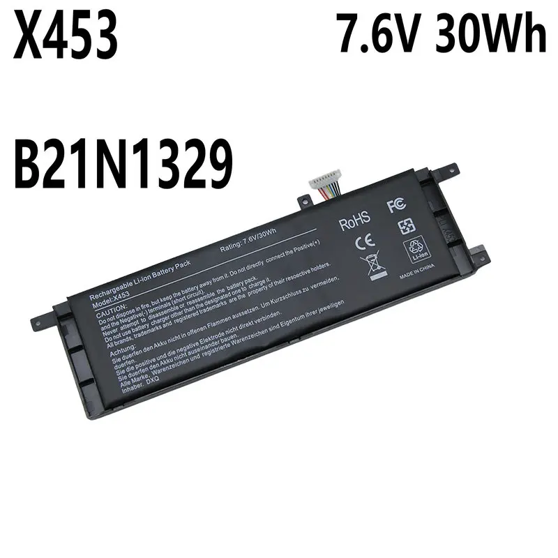 New B21N1329 Laptop Battery for ASUS D553M F453 F453MA F553M P553 P553MA X453 X453MA X553 X553M X553B X553MA X403M X503M