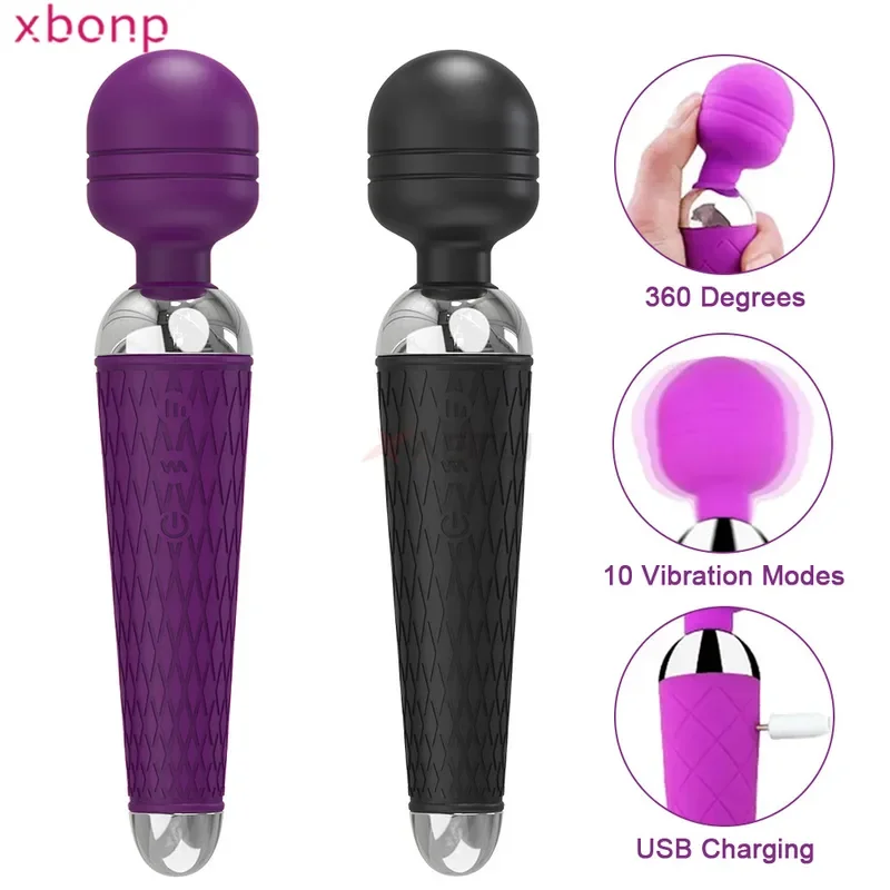 20 speeds powerful AV vibrator magic-wand clitory stimulator sex toys for women G spot massager adult female erotic product