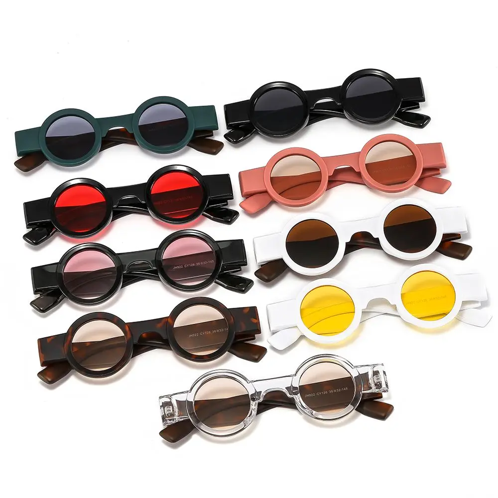 

Trending Clear Ocean Lens Women Men Sun Glasses Punk Shades Small Round Sunglasses Rivets