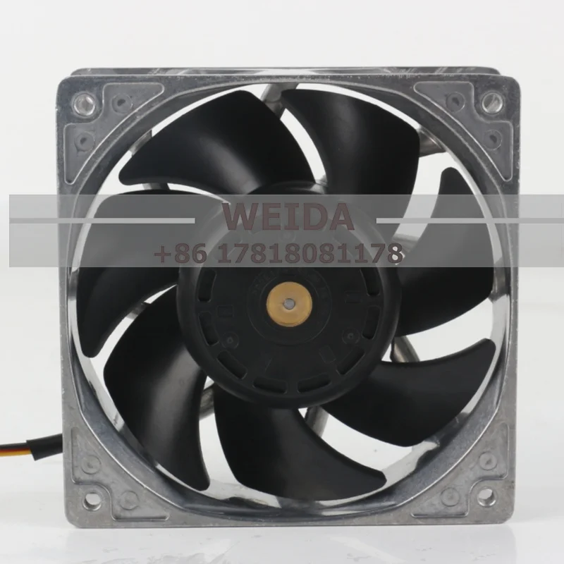 سانيو 5 فولت 12 فولت 24 فولت DC48V 1.4A التيار المتناوب EC 12038 120X120X38 مللي متر 12 سنتيمتر الألومنيوم الإطار ارتفاع حجم الهواء محول 9HV1248P1H003 مروحة التبريد #3