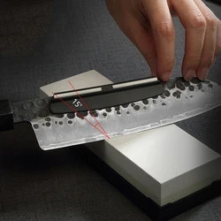 Ceramic Blade Knife Angle Guide for Knife Sharpening Aid Tool 15 Degree Stone Whetstone Assistance Guider Knifes Sharpener Aids