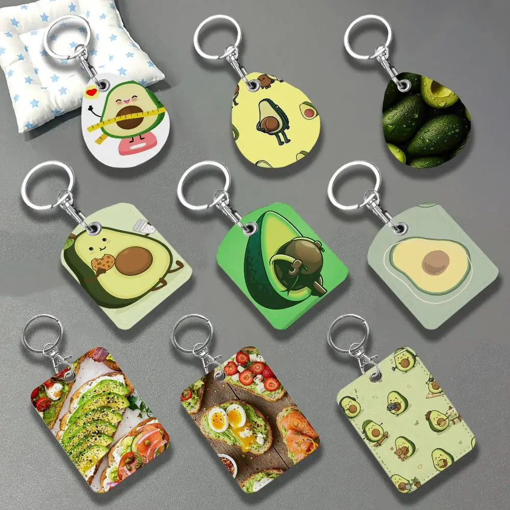 Avocado For AirTag Case Card Sleeve Holder ID Credit Bank Access Keychain For Air Tag Shell