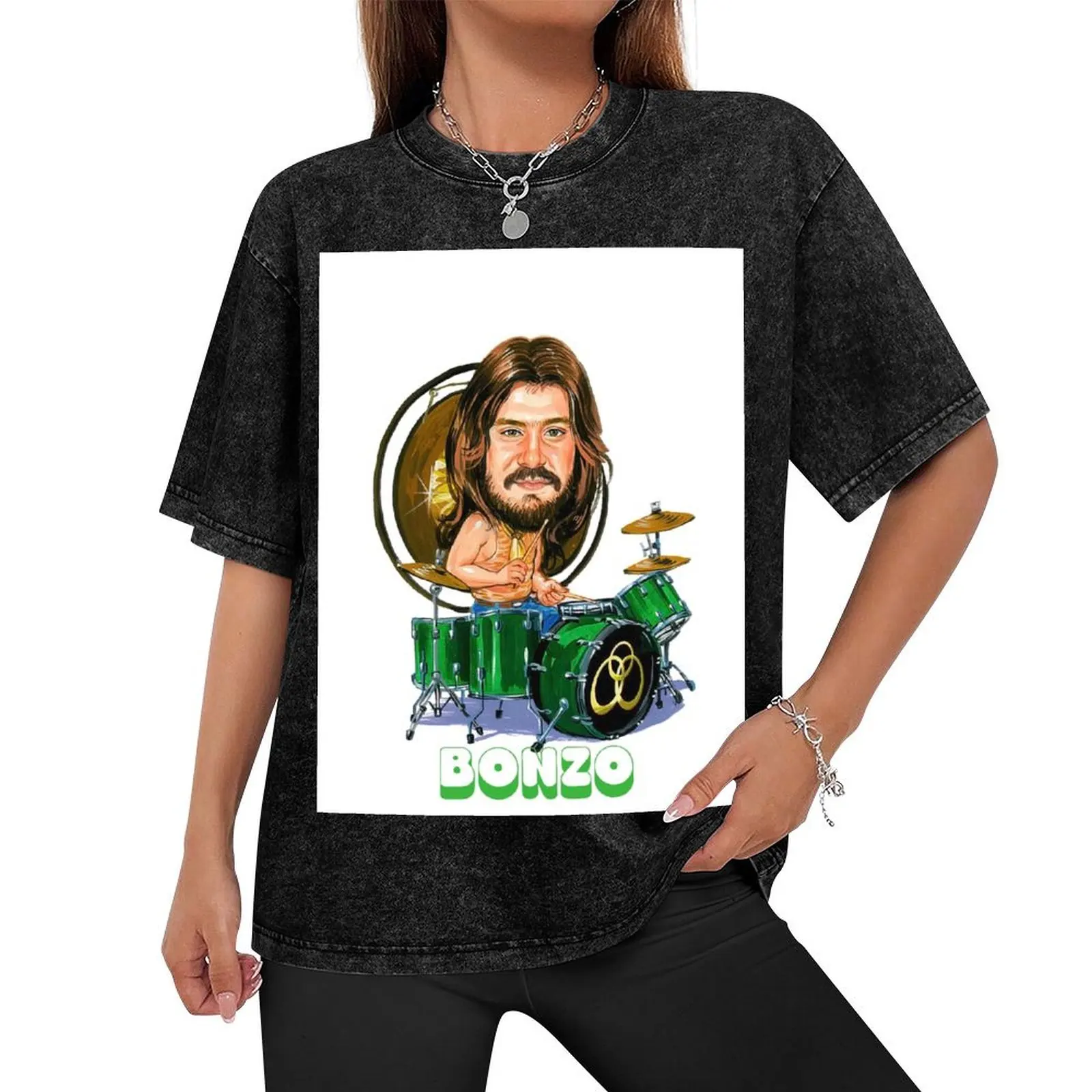 John Bonham Graphic T-Shirt summer top custom t shirt summer clothes shirts graphic tees shirts graphic tee men