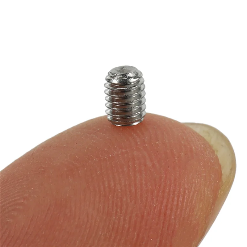 

ABSS-M3x4mm Stainless Steel Hex Socket Set Cap Point Grub Screws 500Pcs