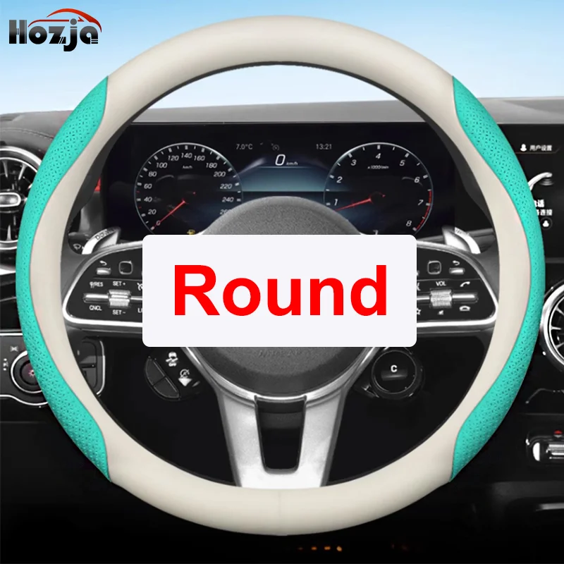 Leather Car Steering Wheel Cover for Opel Vauxhall Astra Mokka Insignia Corsa Vivaro Crossland Grandland GSE Meriva Accessories