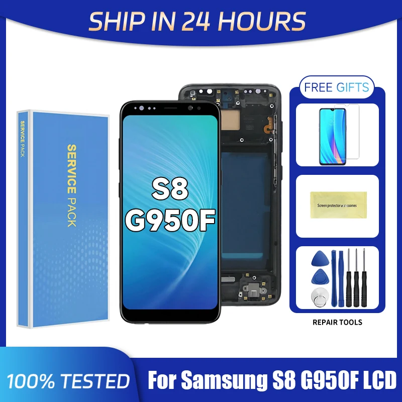 AMOLED For Samsung S8 LCD Display Digital Touch Screen Replacement For Samsung S8 G950 G950F G950F/DS Screen