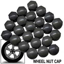 24x25mm Car Wheel Nuts Caps Protector Tyre Bolts Outward Decoration Studs Hub Cover Caps 24x For Audi A4 A5 A6 A7 Q3 Q5 TT R8