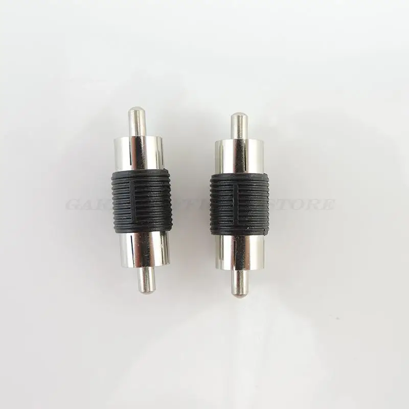 Male to Male Couplers Dual RCA Video Audio Adapter Female to Female Jack AV Cable Plug CCTV Connector