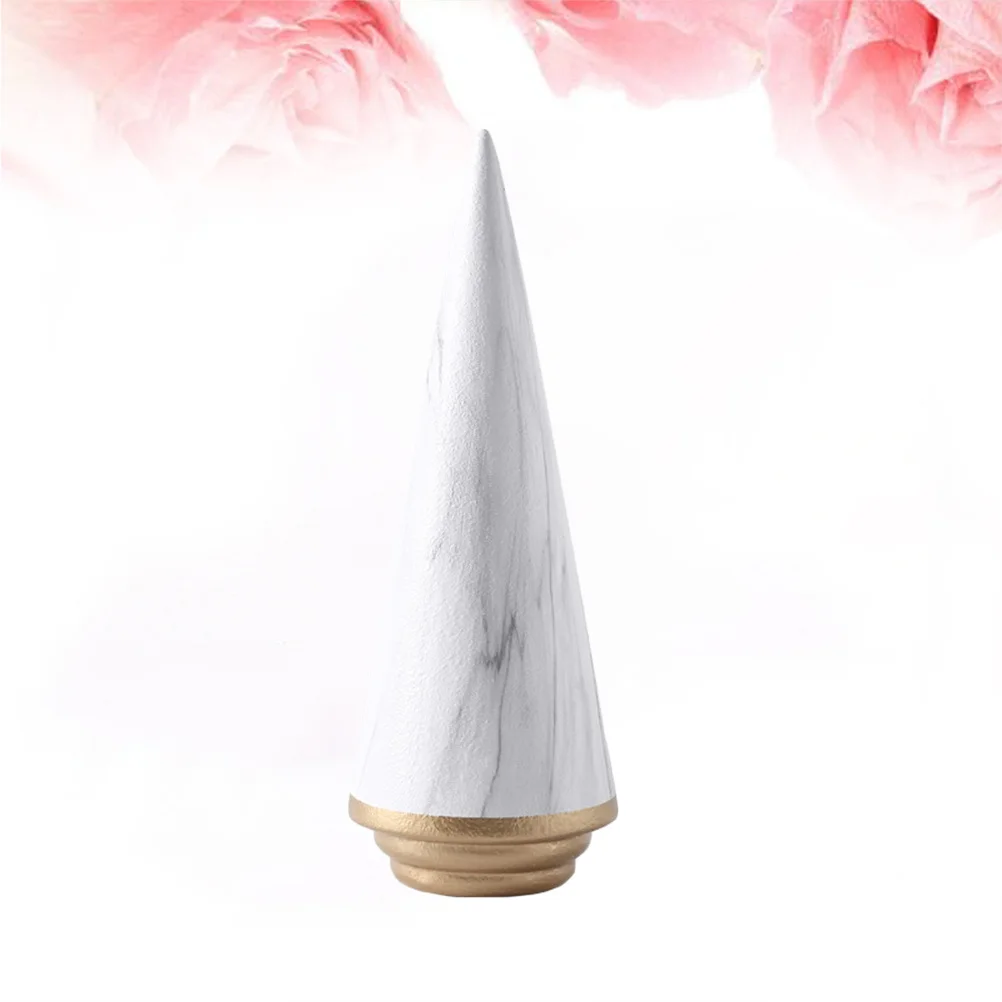 

White Ceramic Christmas Tree Statue Size L Contemporary Design Home Bedroom Sitting Room Desktop Decoration Festive Seasonal