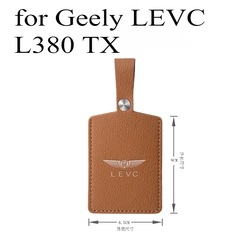 

Genuine Leather Smart Card Key Cover Case for Geely LEVC L380 TX