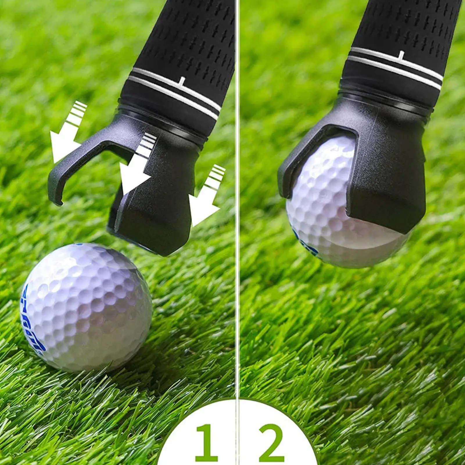 1 Stück Golfball-Aufheber-Clip-Werkzeug, langlebiger, stabiler Rücken- und Knieschutz, Greifklaue, tragbares Werkzeugset, Mini-Golfer-Grip