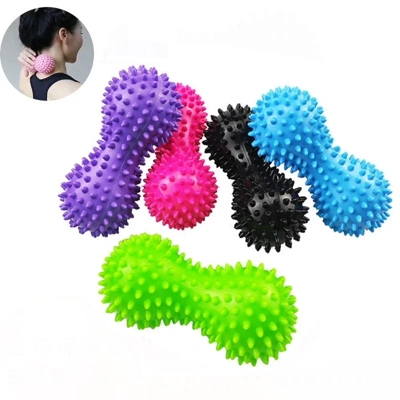 1PC Massage Yoga Fitness Ball Sports Relieve Body Stress PVC Foot Spiky Muscle Test Neck Back Massager Ball Foot Massager Balls
