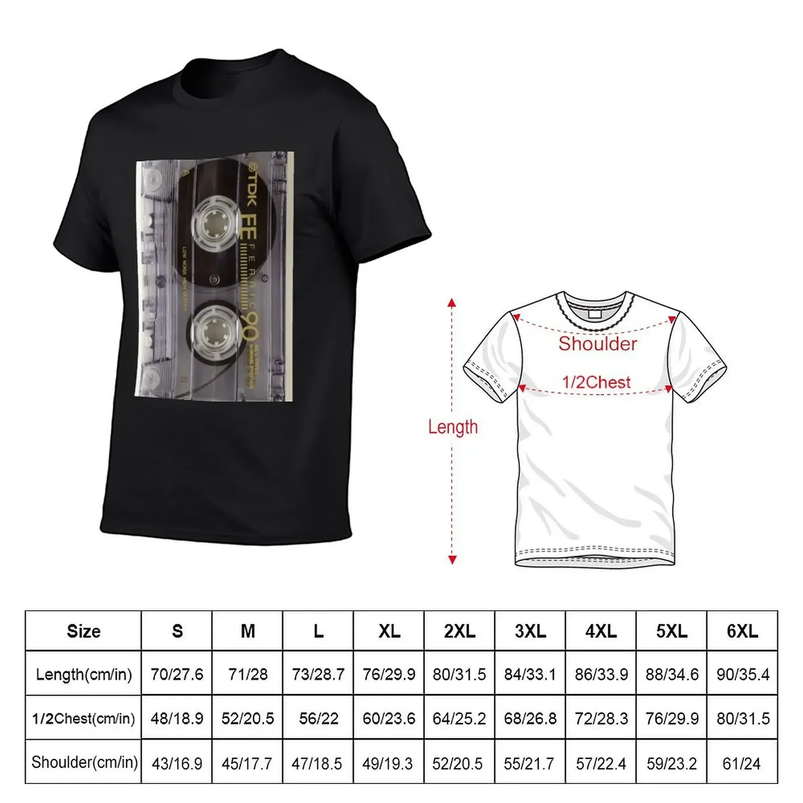 Cassette tape retro - remember those 70s and 80s mixtapes? Cass1 T-Shirt for a boy man t shirt anime mens designer t shirt