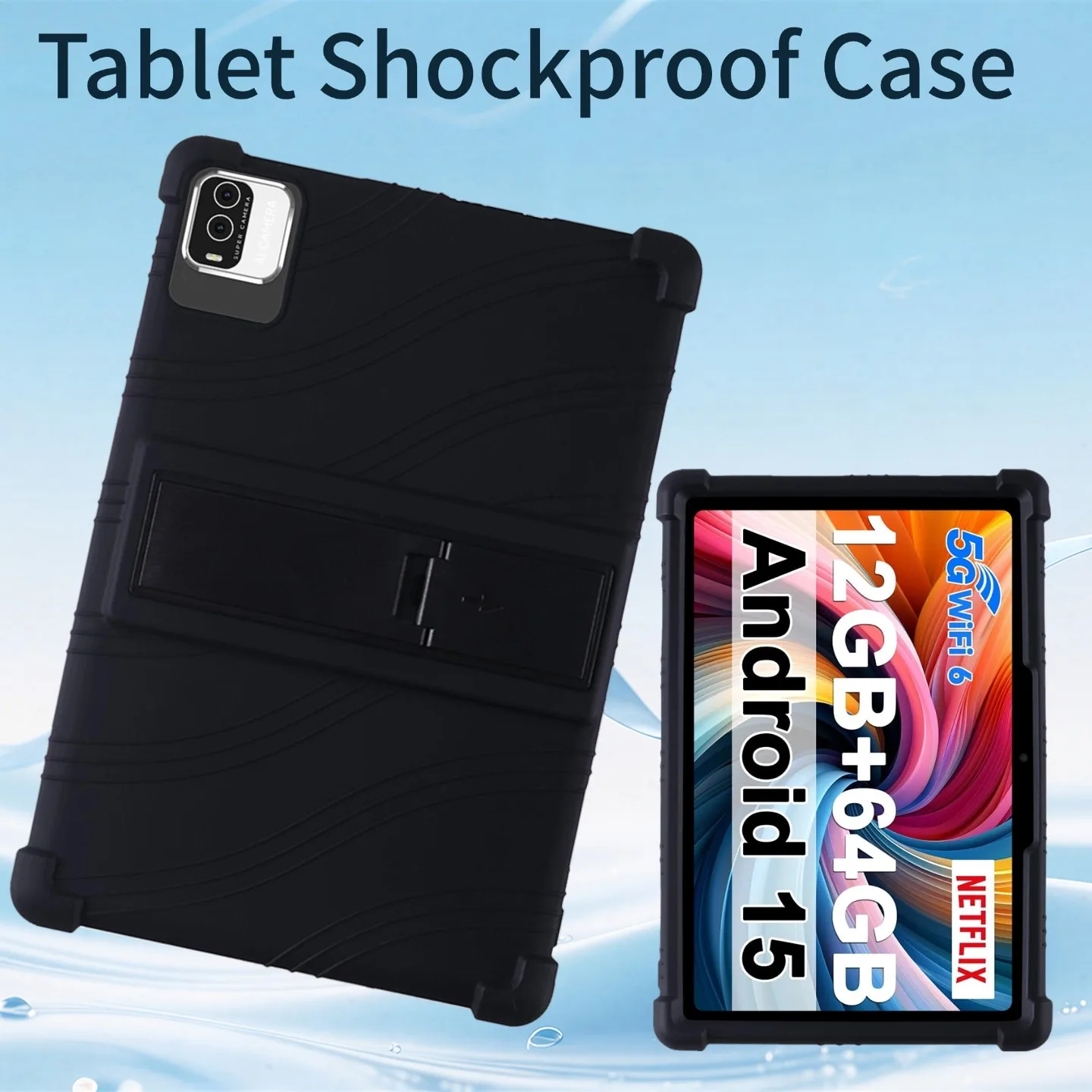 

ForI WEGGO CP20 Tablet Case for Moderness 10.1inches Tablet IWEGGO CP20 Children Safe Shockproof Silicon Stand Cover