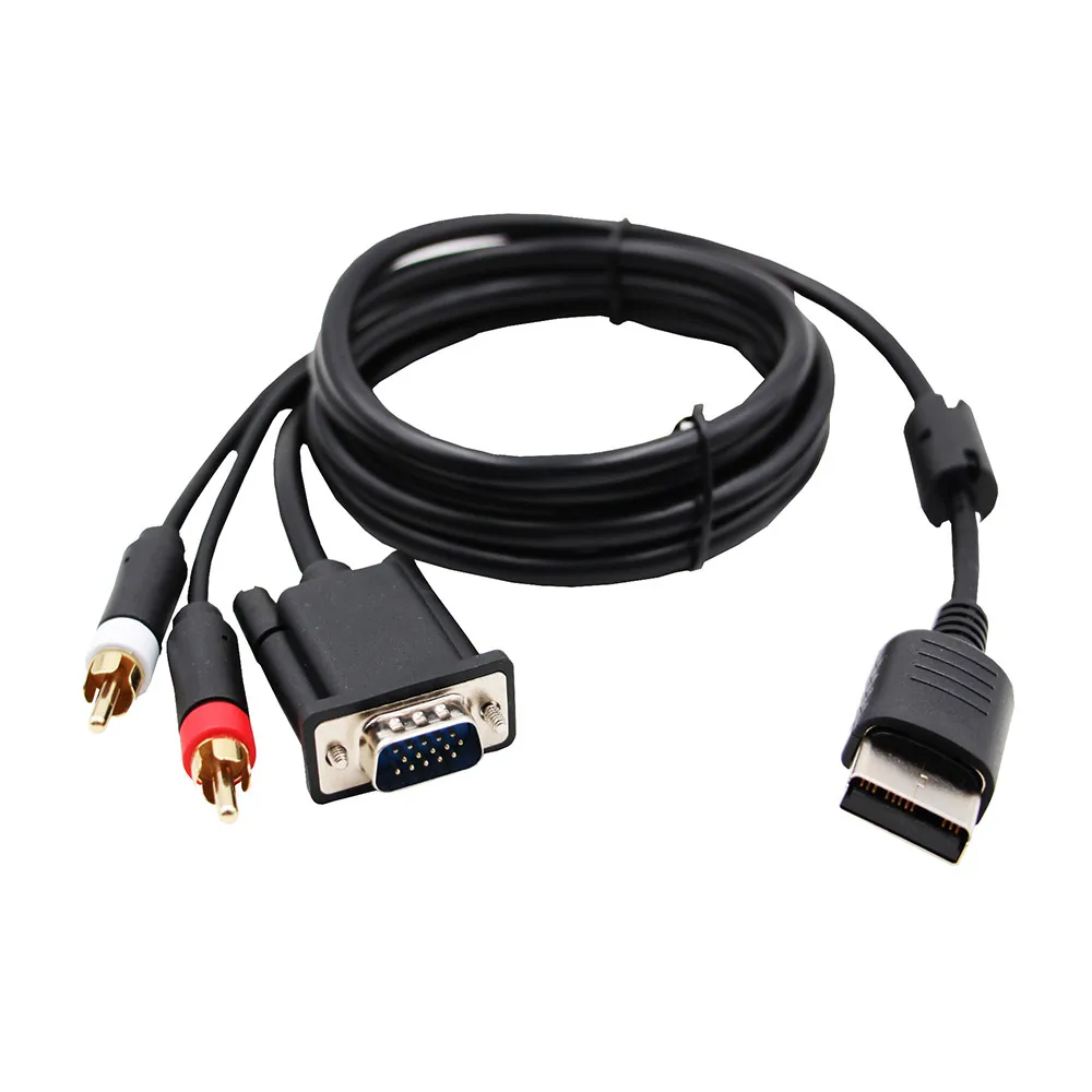 Adaptador VGA Apexneer para DreamCast, Conversor VGA para SEGA DC para Monitor VGA e Adaptador de Áudio RCA + 3.5mm para 2 RCA Macho