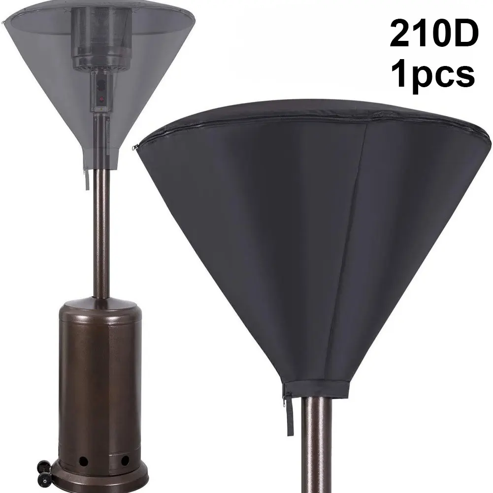 

Patio Heater Head Cover with Full Zipper and Storage Bag for Dustproof and UV Resistant Outdoor Heater Protection