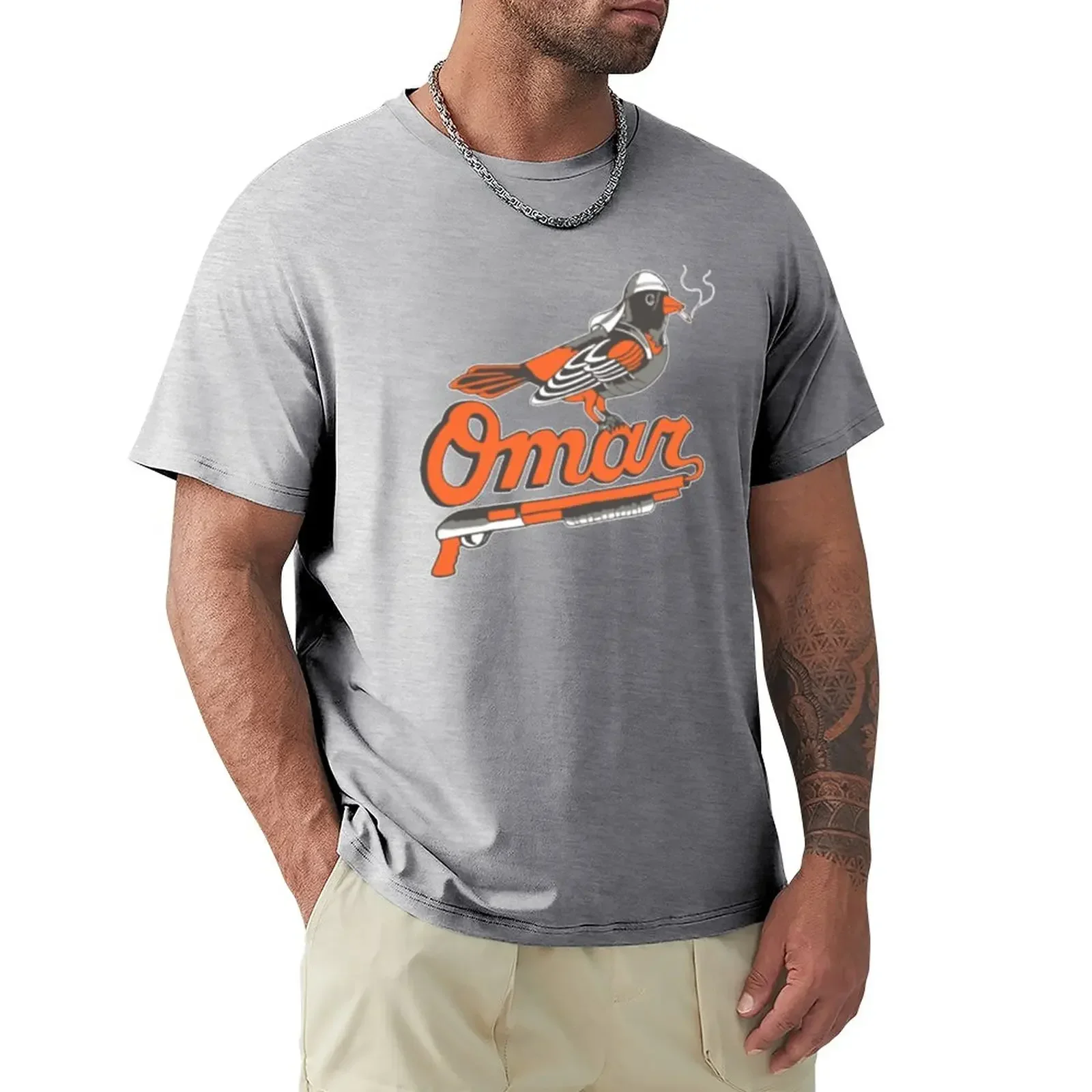 Graphic tees plain black t shirts men Omar The Wire Baltimore Oriole T T-Shirt Omar The Wire Baltimore Oriole T-Shirt Fashion