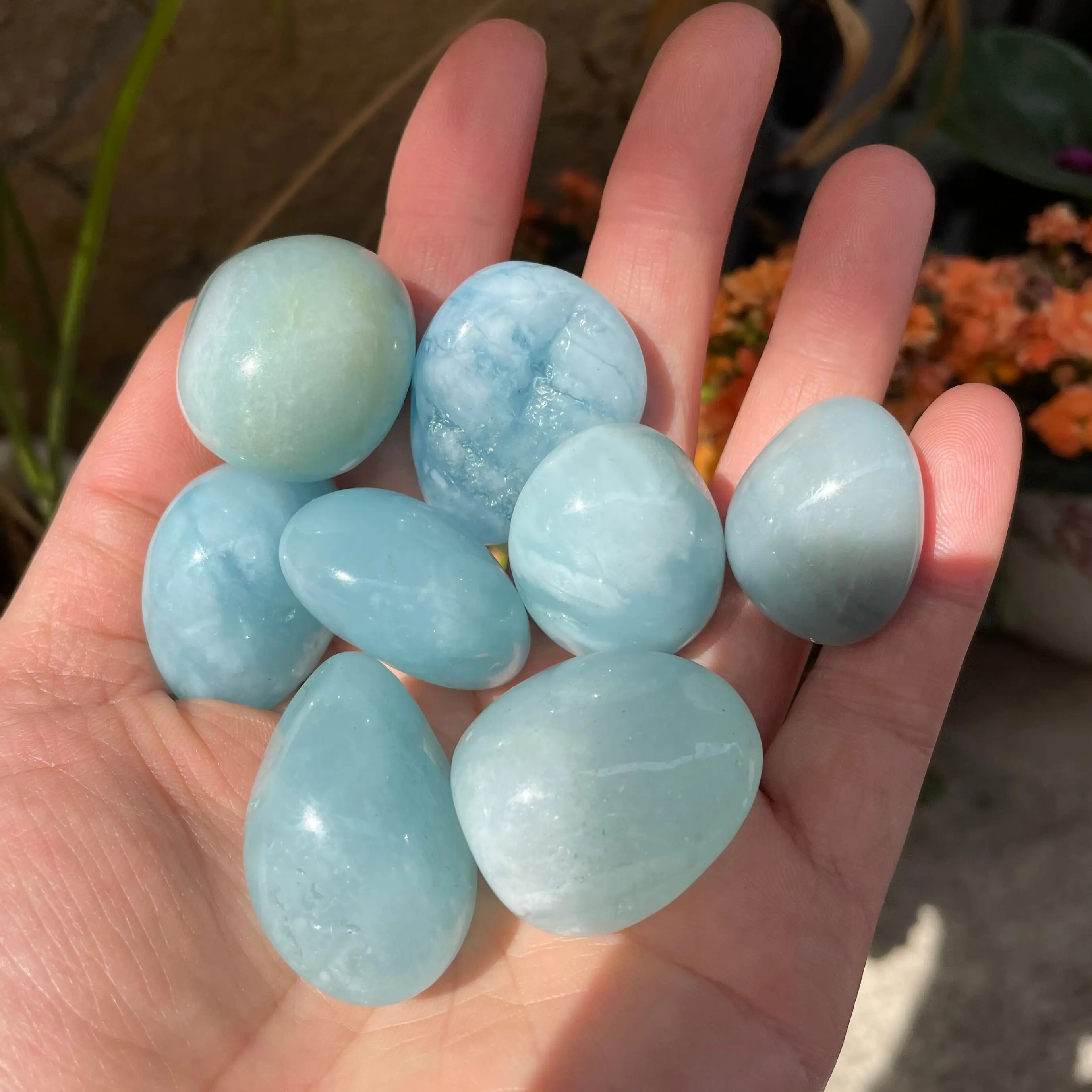 

High quality!Natural crystal stone Aquamarine Protolith Tumbled Stone Healing Reiki Crystal Chakra Home Garden Flower Decorative